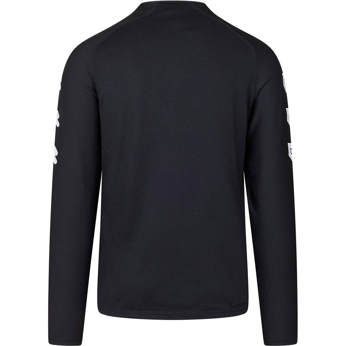 Top - Voetbal - Kind - Ziptop, lange mouwen, korte rits - Robey - Zwart/Grijs 4/5