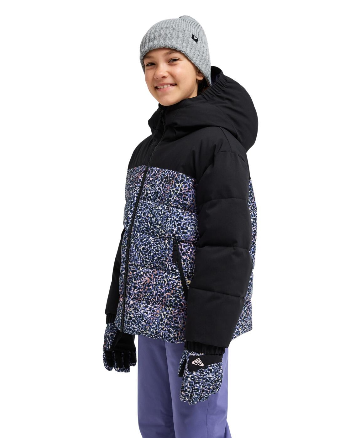 Veste de snow technique SNOWYHILL PRINTED PUFFY 10K Violet Fille 4/4