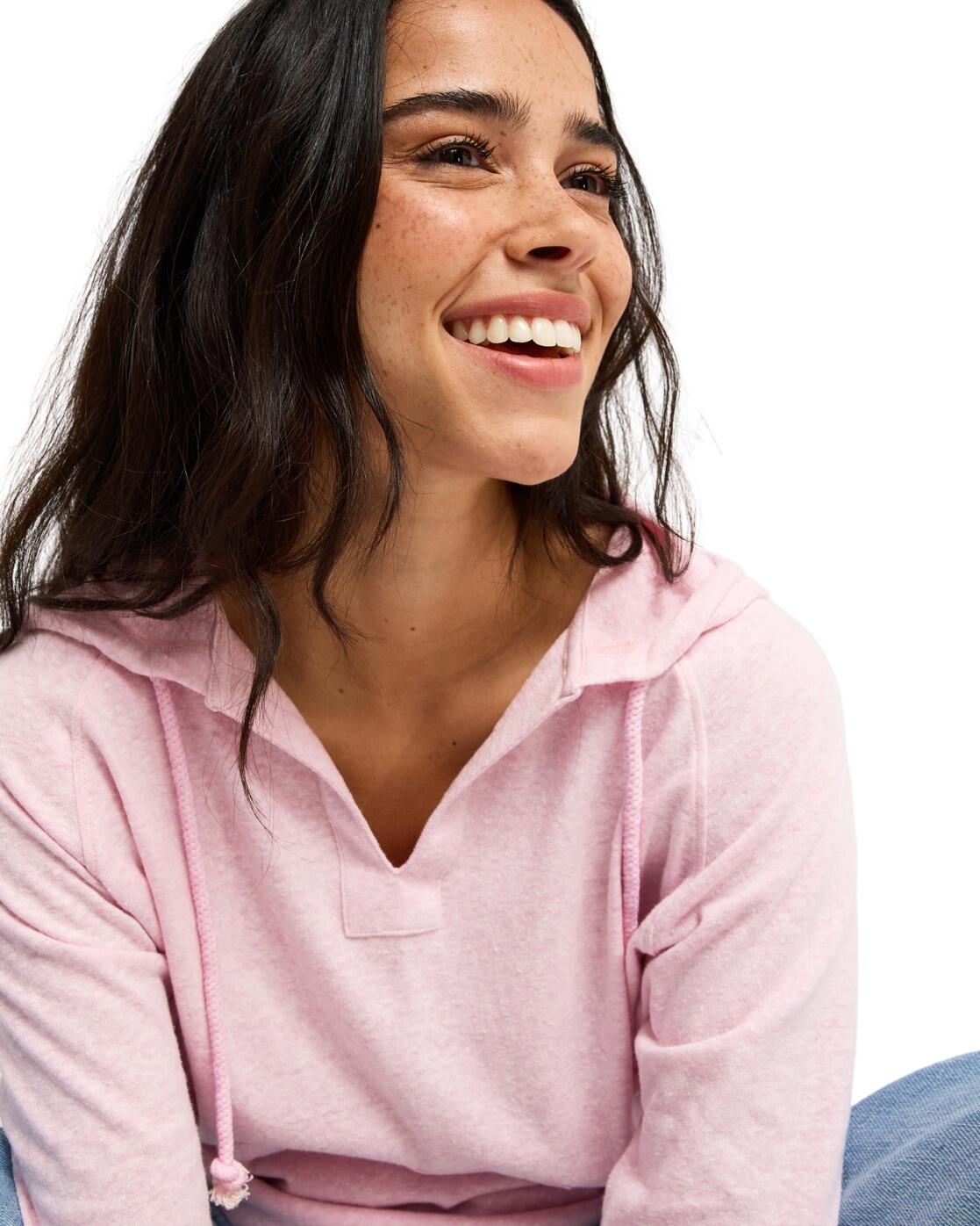 Sweat à capuche DESTINATION SURF Rose Femme 4/4