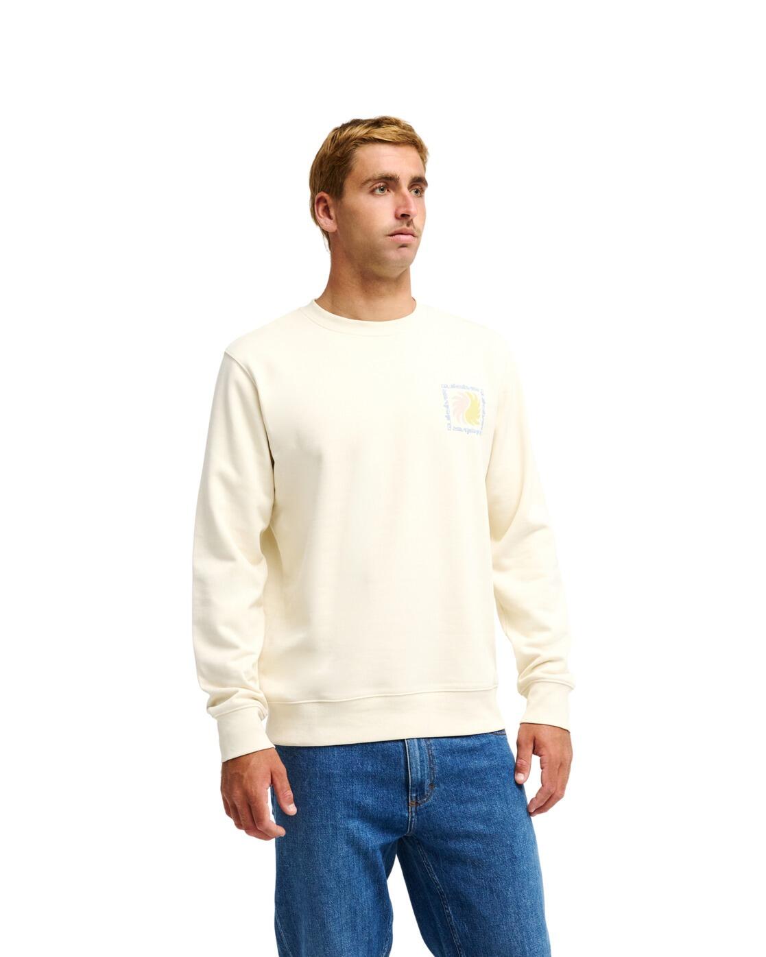Sweater met ronde hals VIBES Weiss Heren 4/4