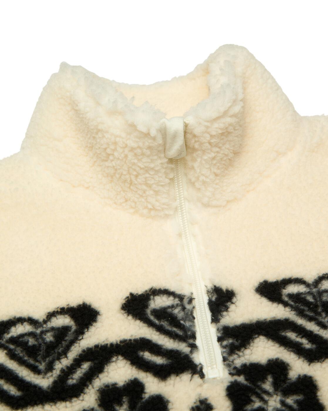 Polaire demi-zip TREASURE SOUL Blanc Fille 3/4