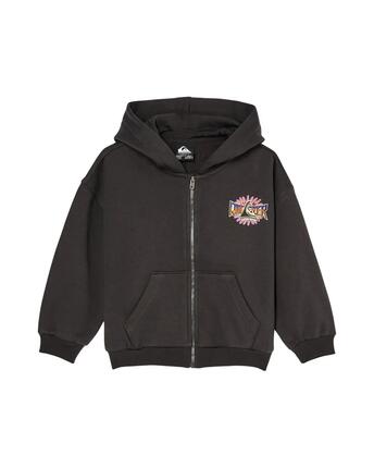 Sweat capuche zippé FAKIE POP Noir Jeune Garçon