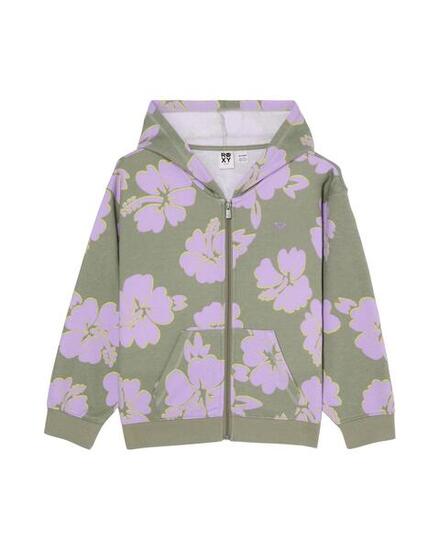 Sweat capuche zippé TWENTY FIVE MILES Vert Fille