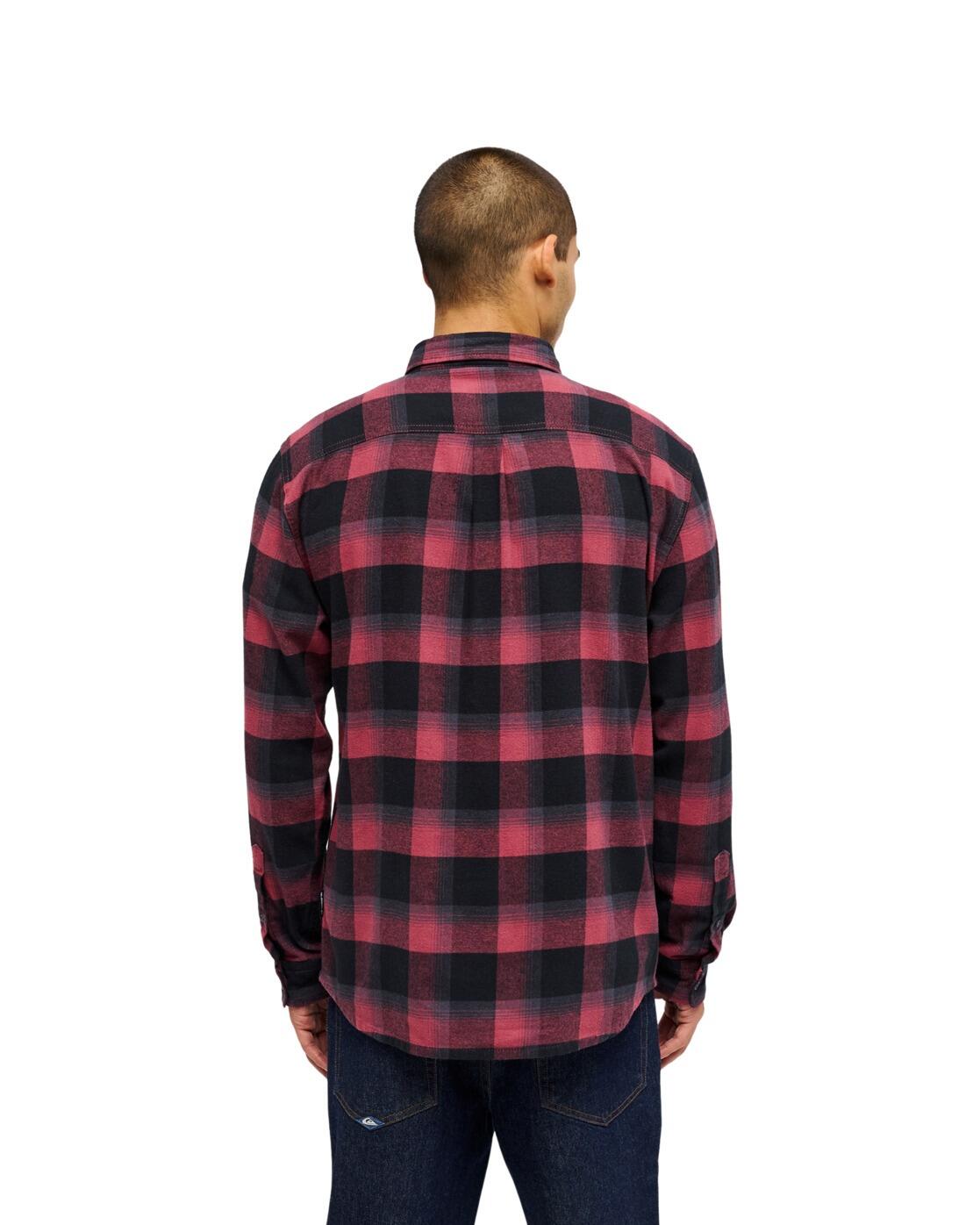 Overhemd met Lange Mouwen MOTHERFLY PLAID Rot Heren 2/4