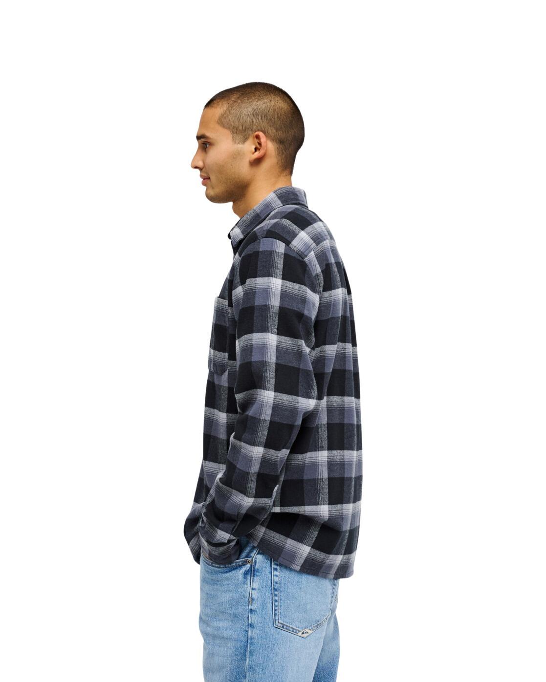 Camisa de manga larga MOTHERFLY PLAID Negro Hombre 3/4