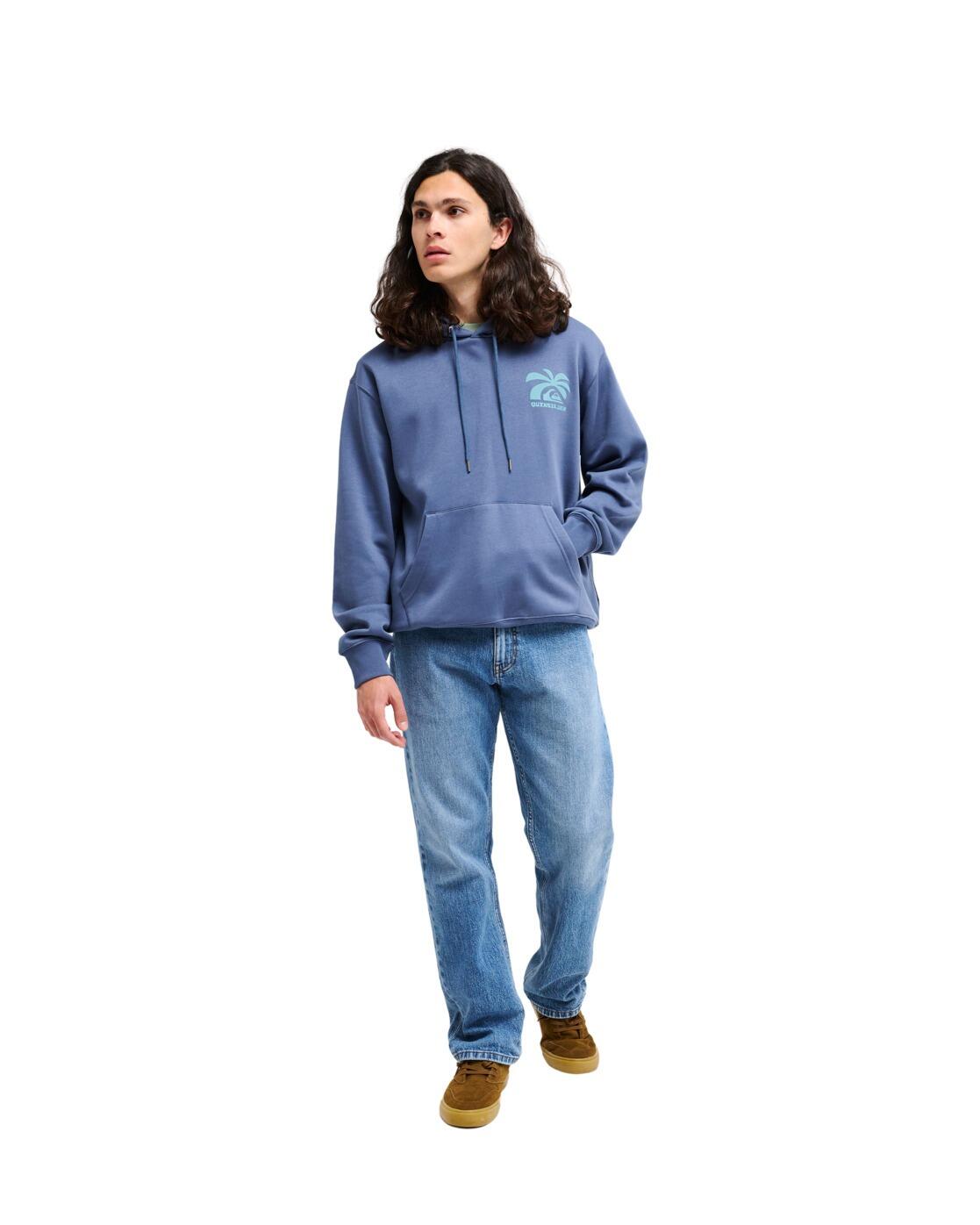 Paarse hoodie SALT WATER PALM RISE Blau Heren 4/4