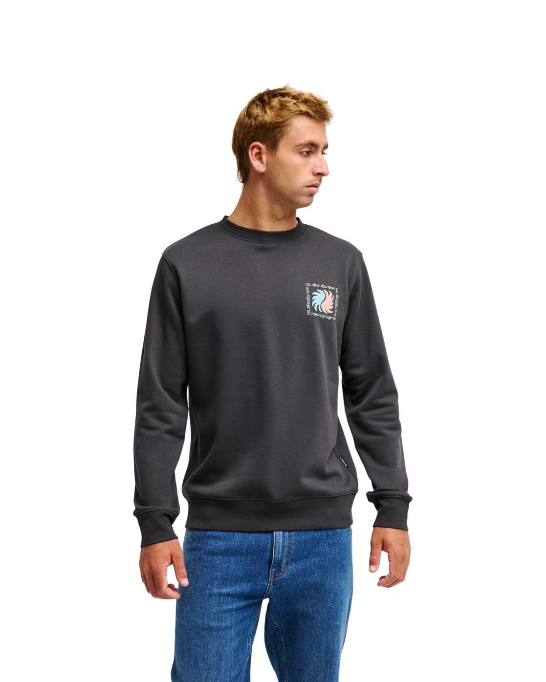 Sweater met ronde hals VIBES Schwarz Heren 4/4