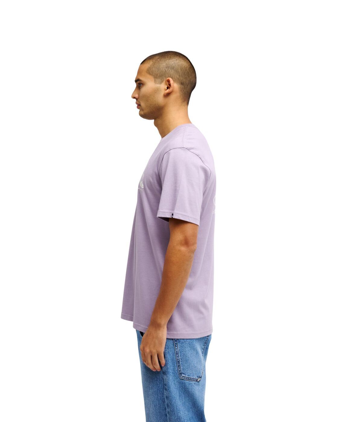 Camiseta de manga corta EVO ORIGINAL Morado Hombre 3/4