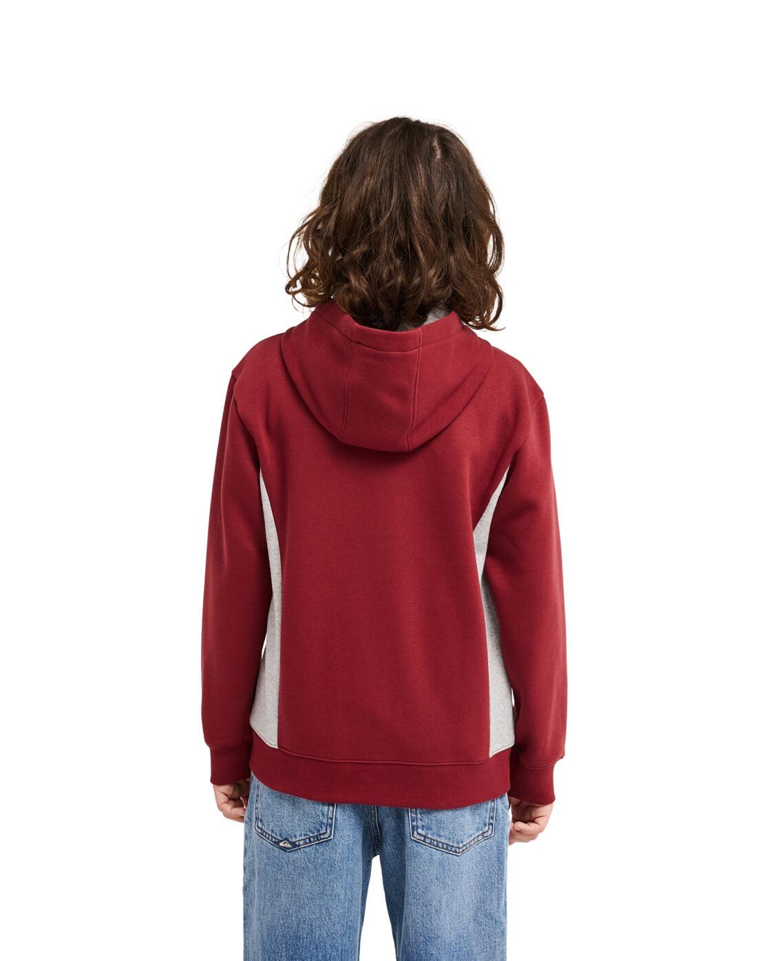 Hoodie met Rits NO TEACHER Rot Jongens 8-16 2/4