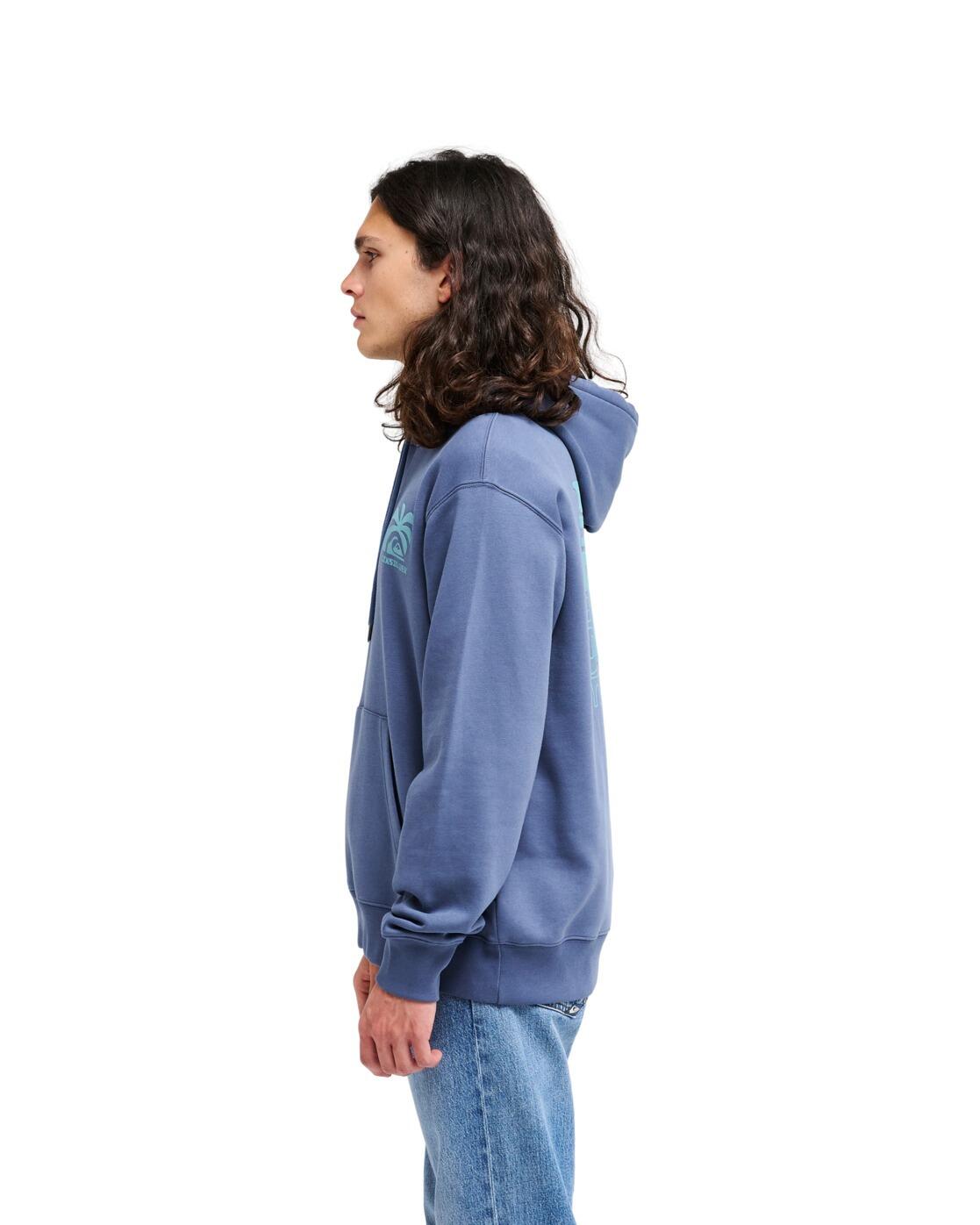 Paarse hoodie SALT WATER PALM RISE Blau Heren 3/4