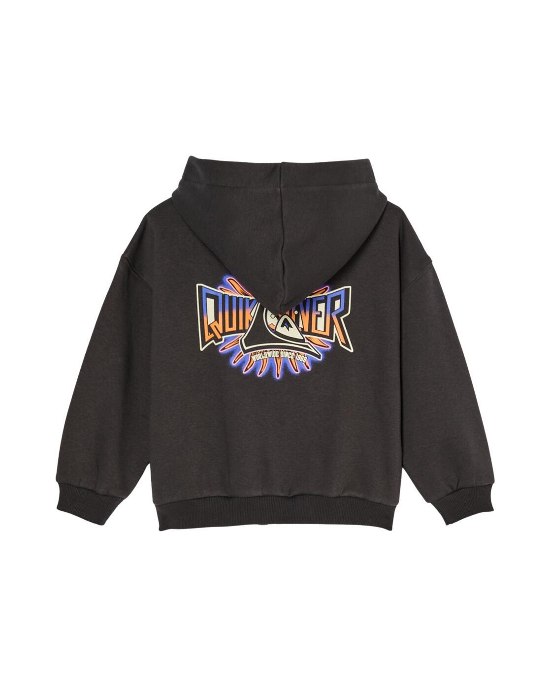 Hoodie met Rits FAKIE POP Schwarz Jongens 2-7 2/4