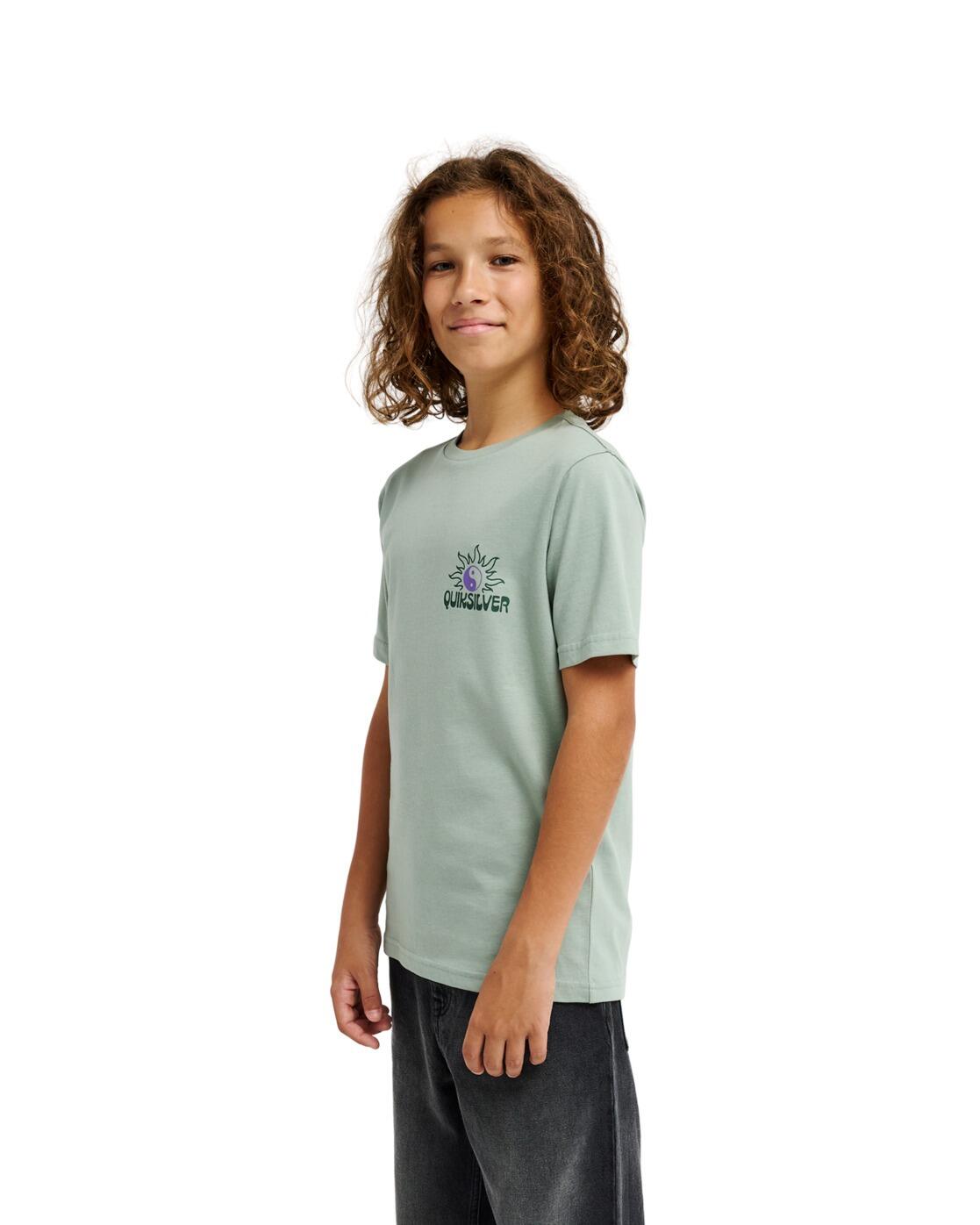 Camiseta de manga corta FUSION Verde Niño 3/4