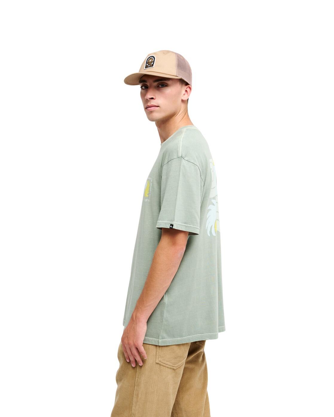 T-shirt met korte mouwen EVO VIBES Grün Heren 3/4