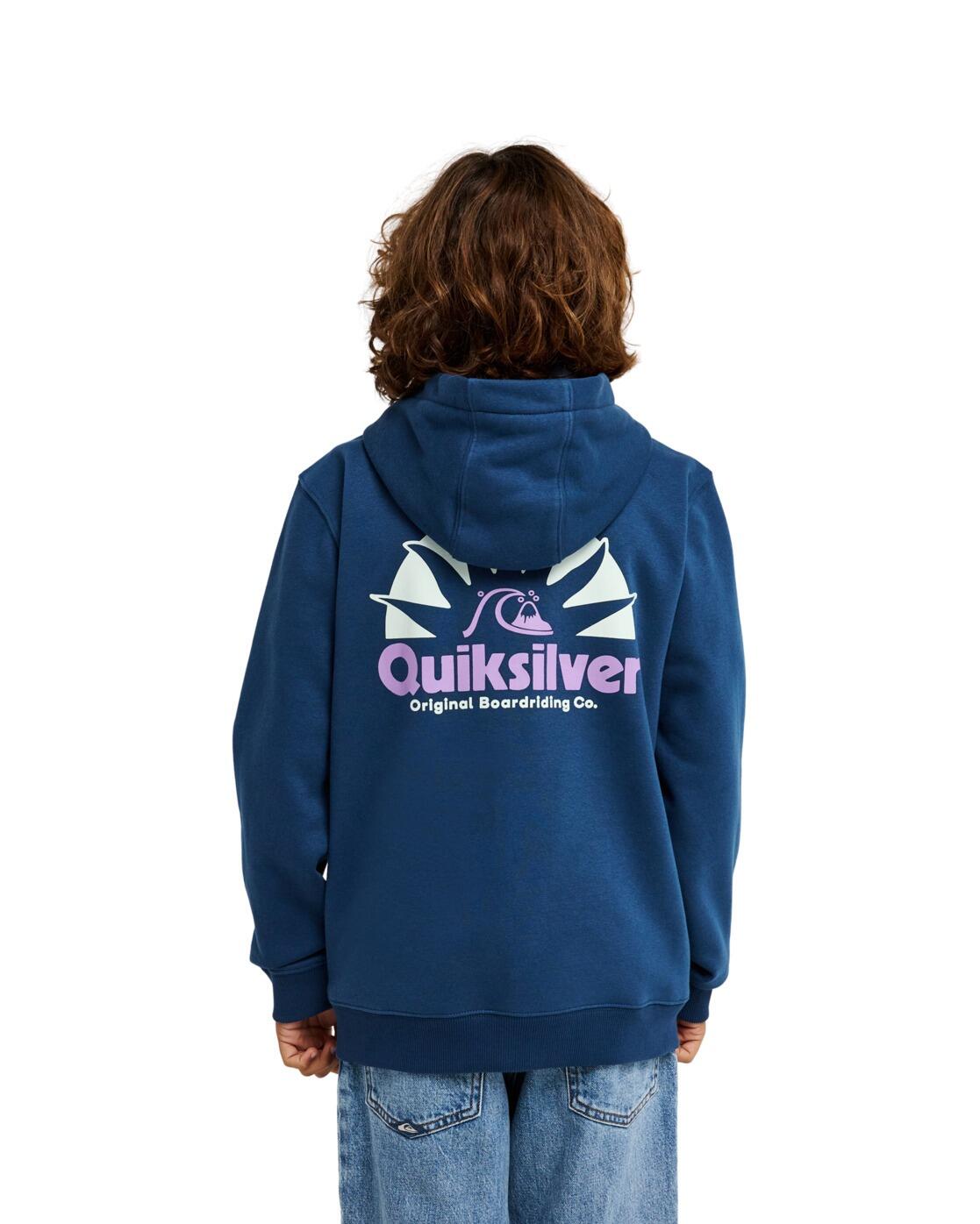 Hoodie met Rits GRAPHIC Blau Jongens 8-16 2/4