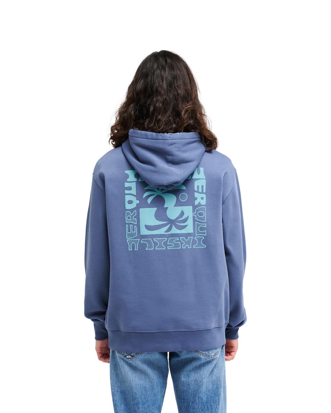 Paarse hoodie SALT WATER PALM RISE Blau Heren 2/4