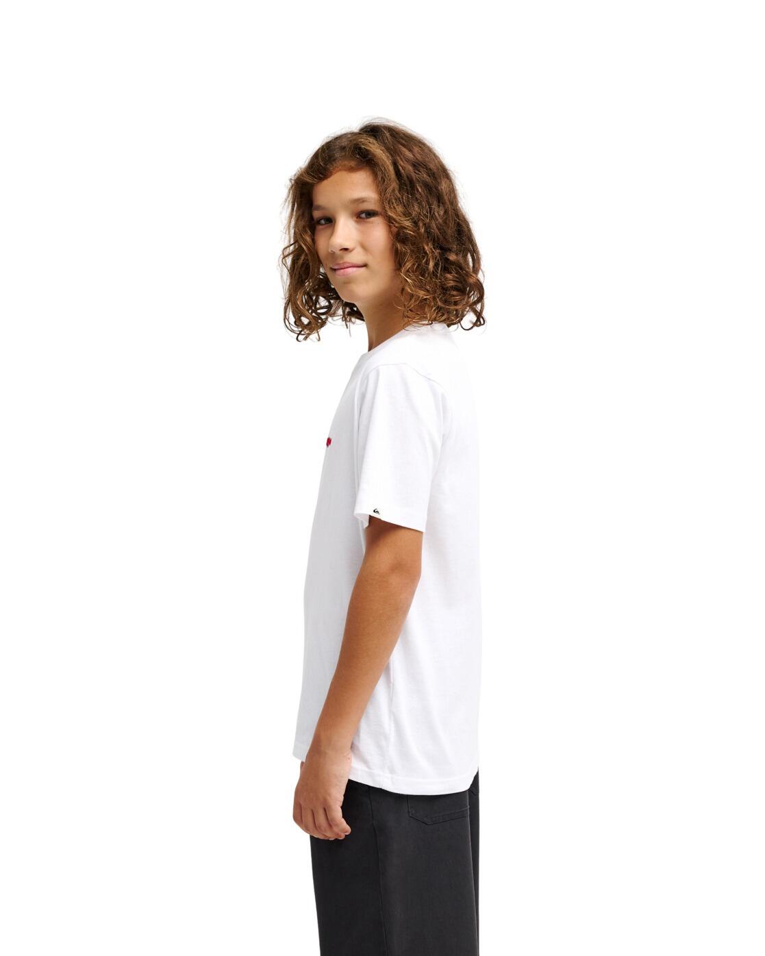 T-shirt met korte mouwen SLACKER Weiss Jongens 8-16 3/4