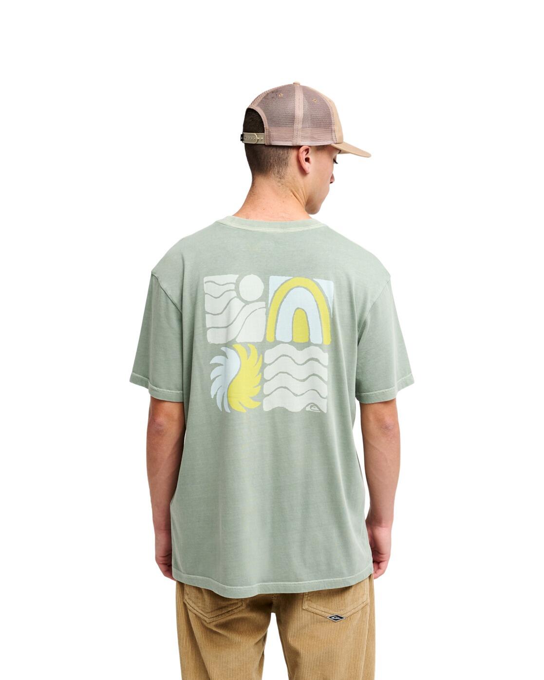 T-shirt met korte mouwen EVO VIBES Grün Heren 2/4
