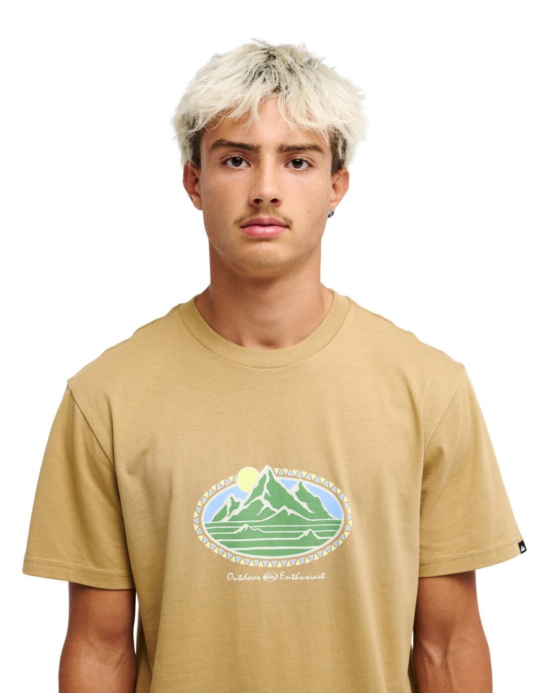 T-Shirt EV MOUNTAIN LOVERS Beige Herren 4/4