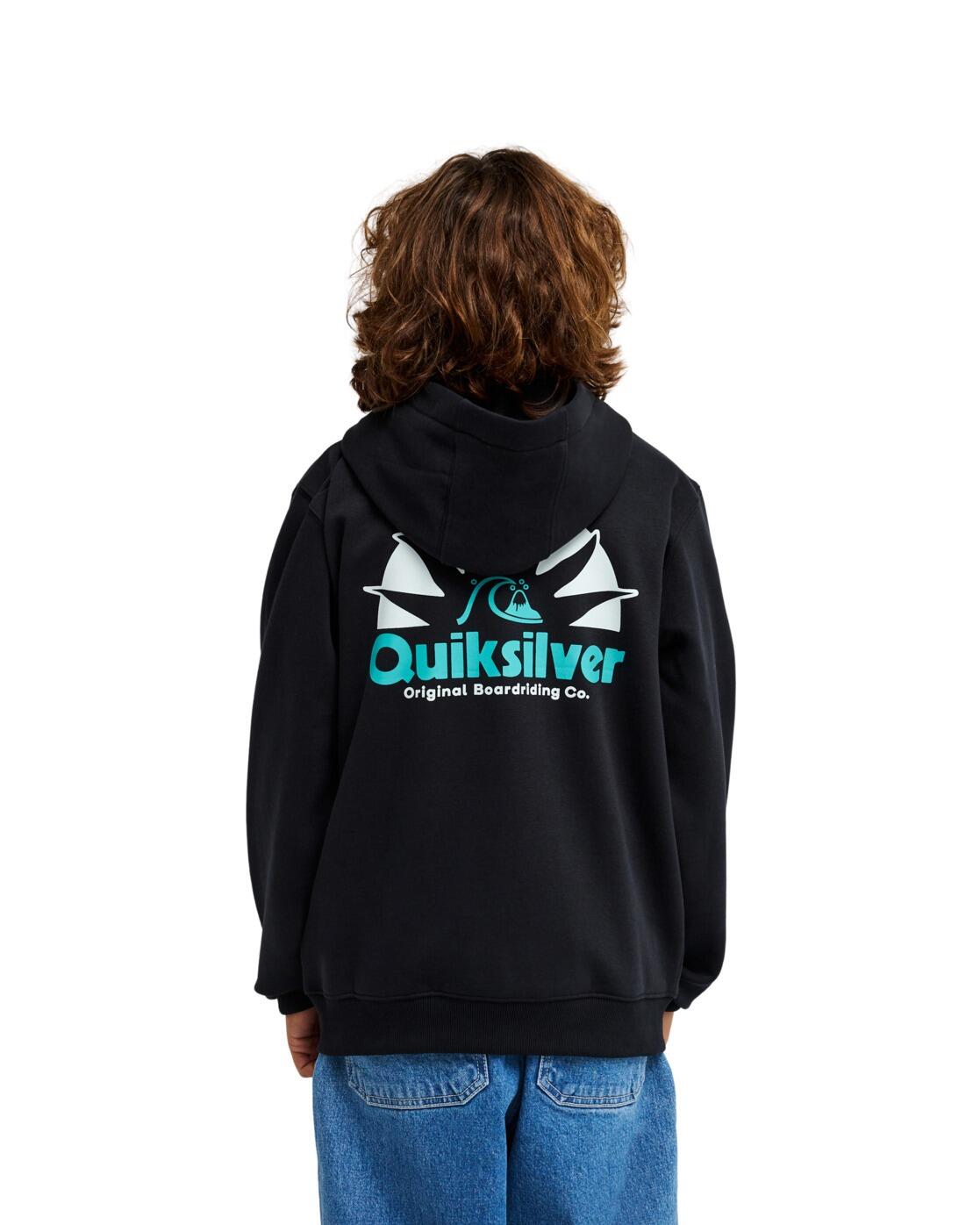 Sweat capuche zippé GRAPHIC Noir Garçon 2/4