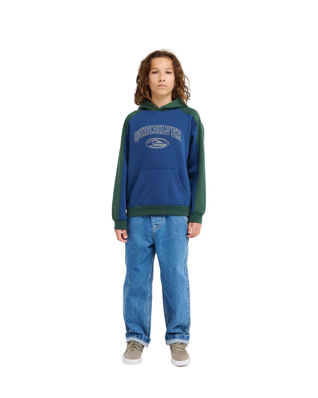 Hoodie NO TEACHER Blau Jongens 8-16 4/4