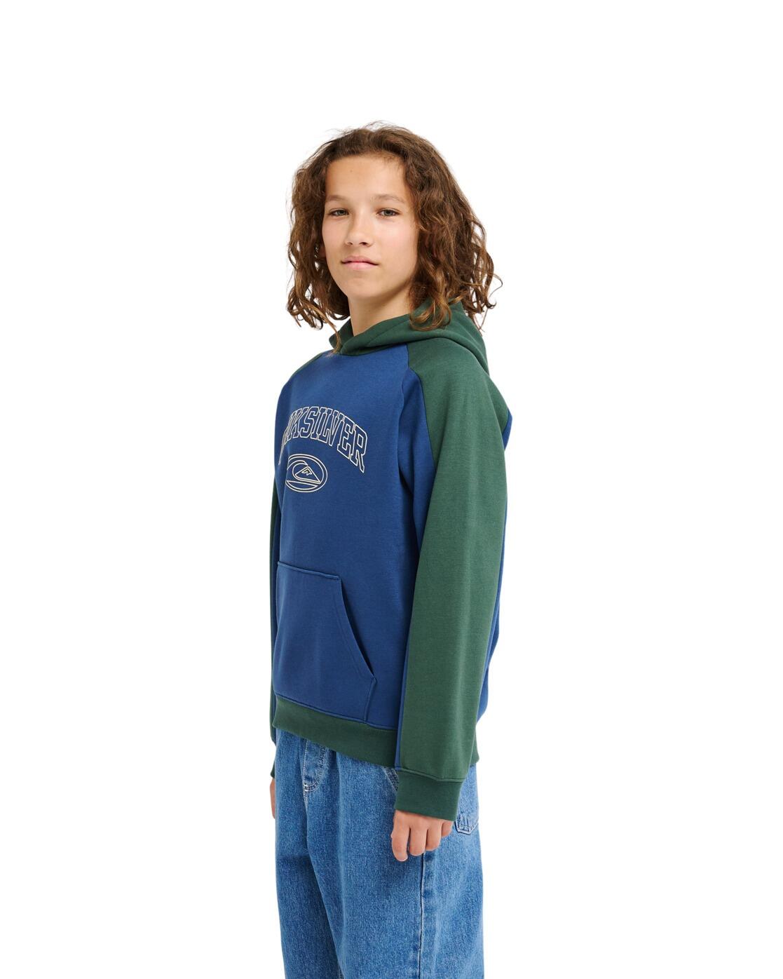 Hoodie NO TEACHER Blau Jongens 8-16 3/4