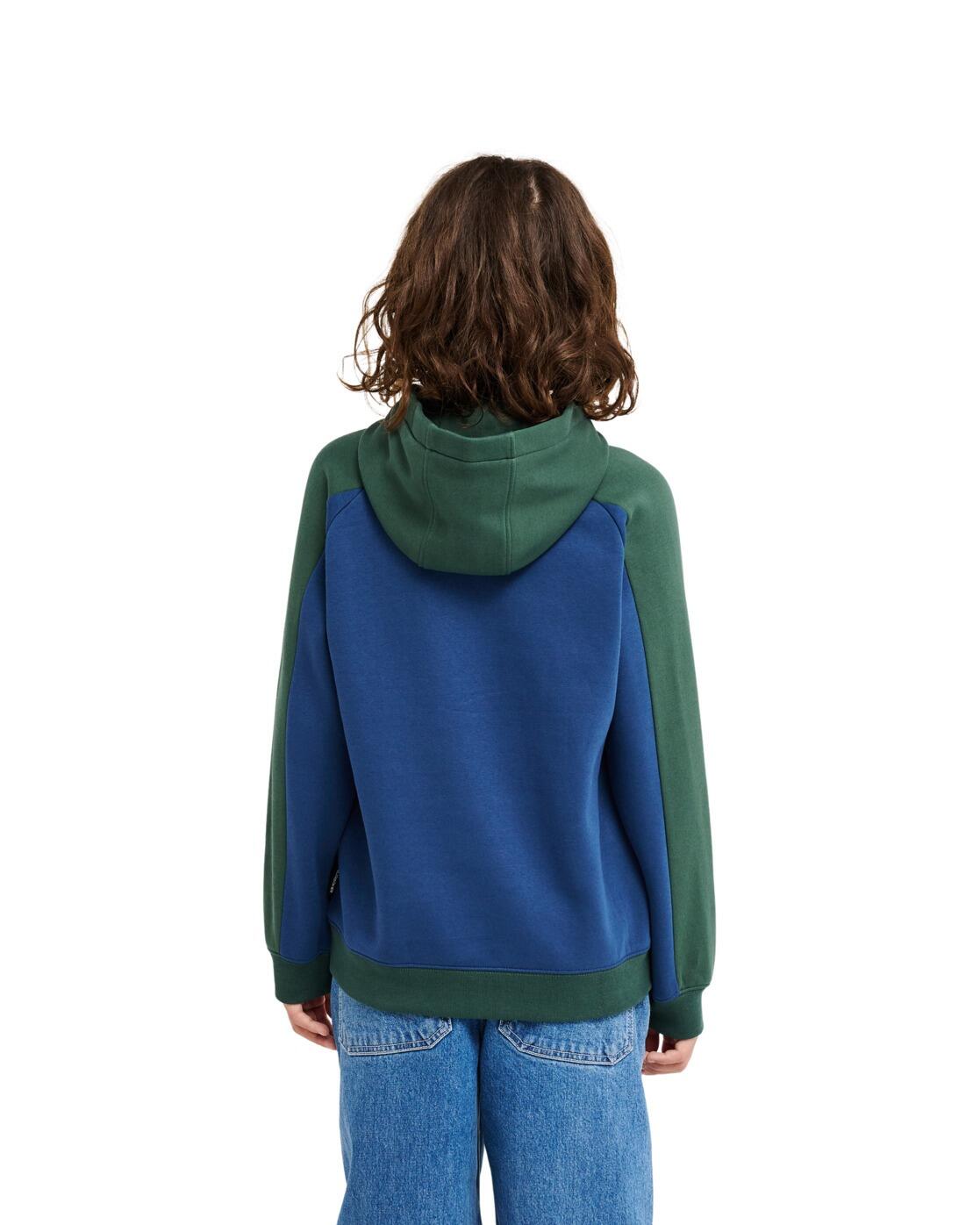 Hoodie NO TEACHER Blau Jongens 8-16 2/4