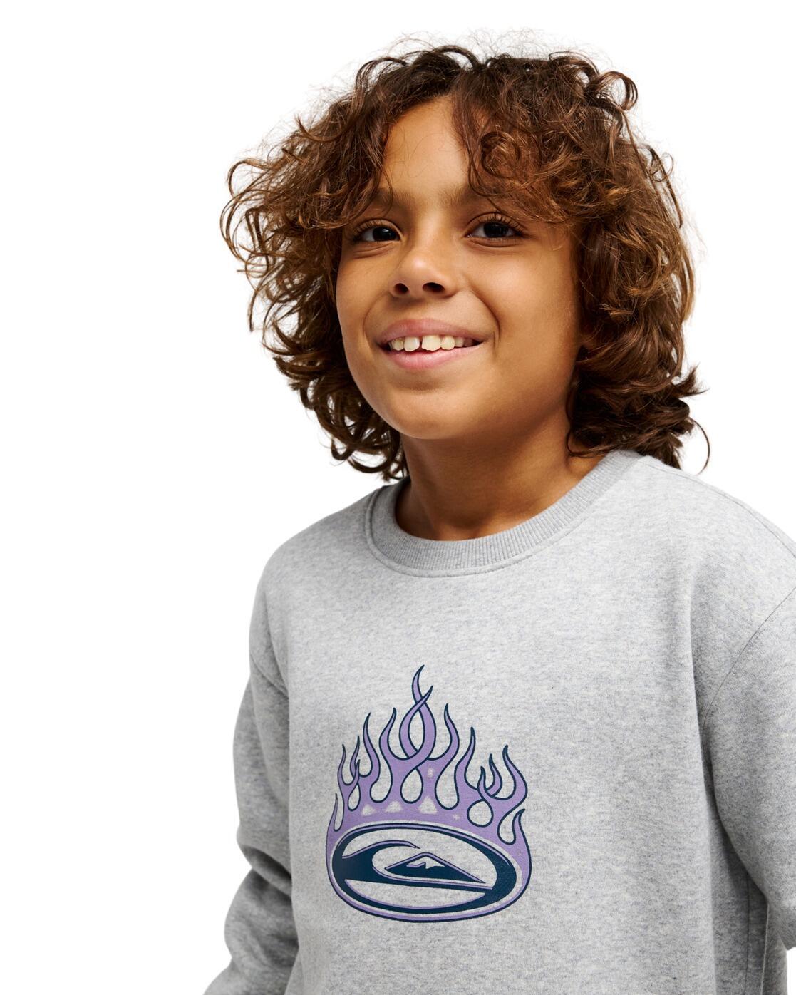 Sweater GRAPHIC Grau Jongens 8-16 4/4