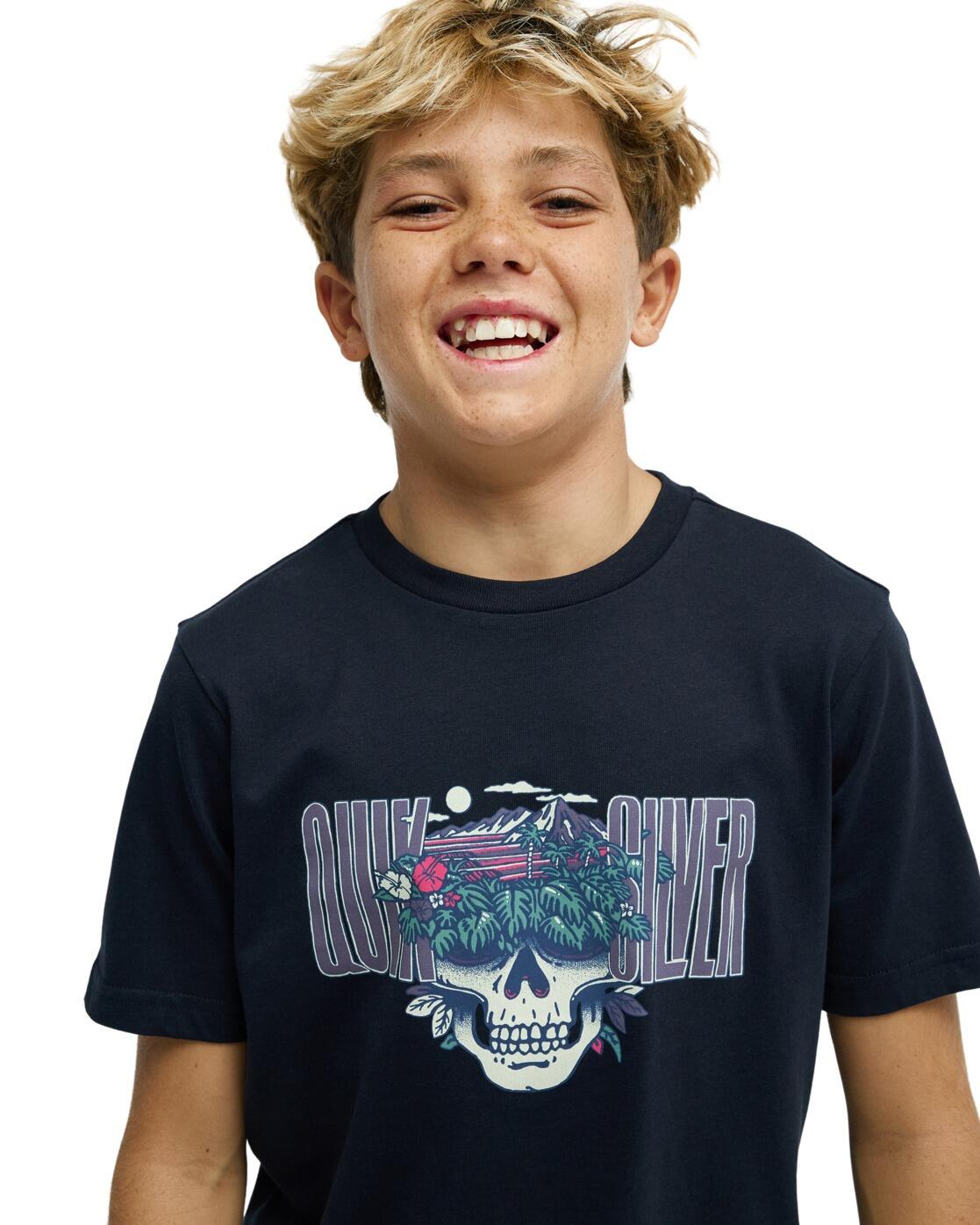 Camiseta de manga corta PARADISE POINT Y Negro Niño 4/4
