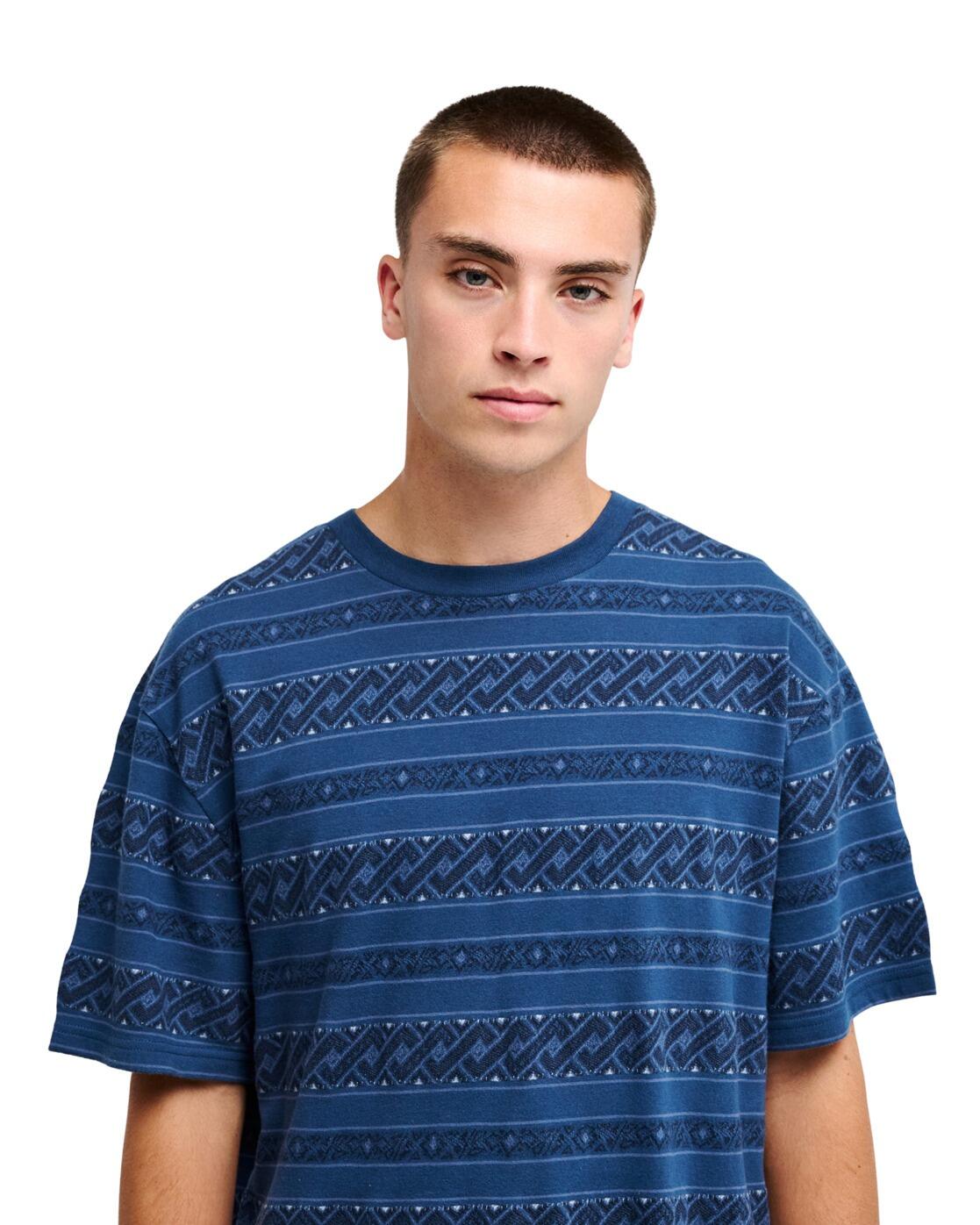 Camiseta de manga corta BIRDWOOD JACQUARD Azul Hombre 4/4
