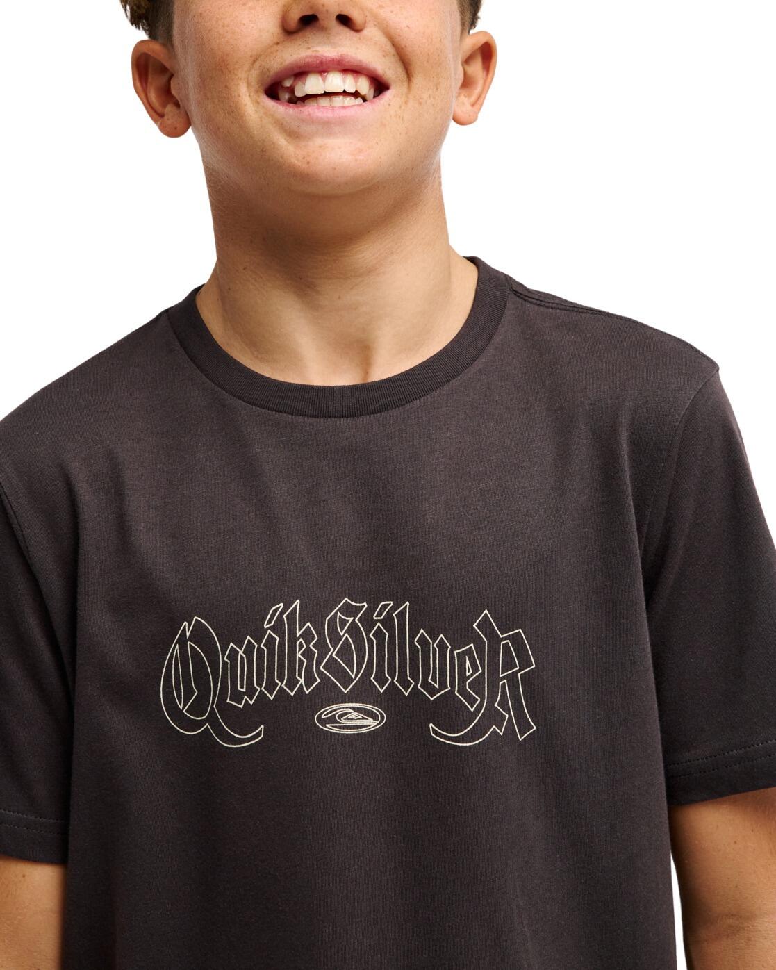 Camiseta de manga corta DANG Negro Niño 3/4