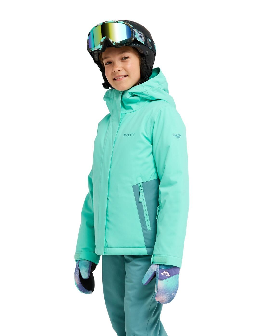 Veste de snow technique SNOWFLARE 10K Vert Fille 3/4