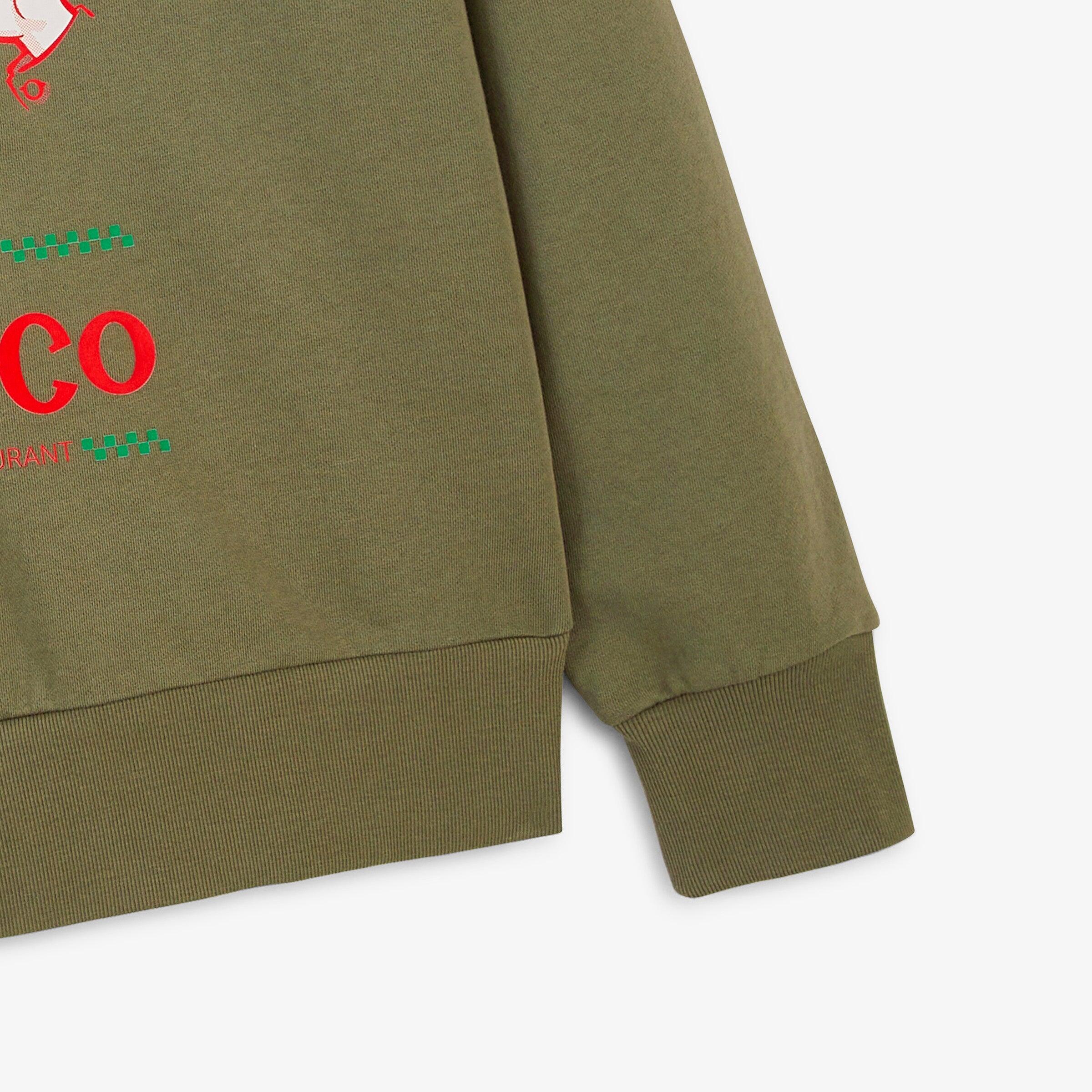 Camisola de gola redonda com estampado «Blanco Family Restaurant» 4/4