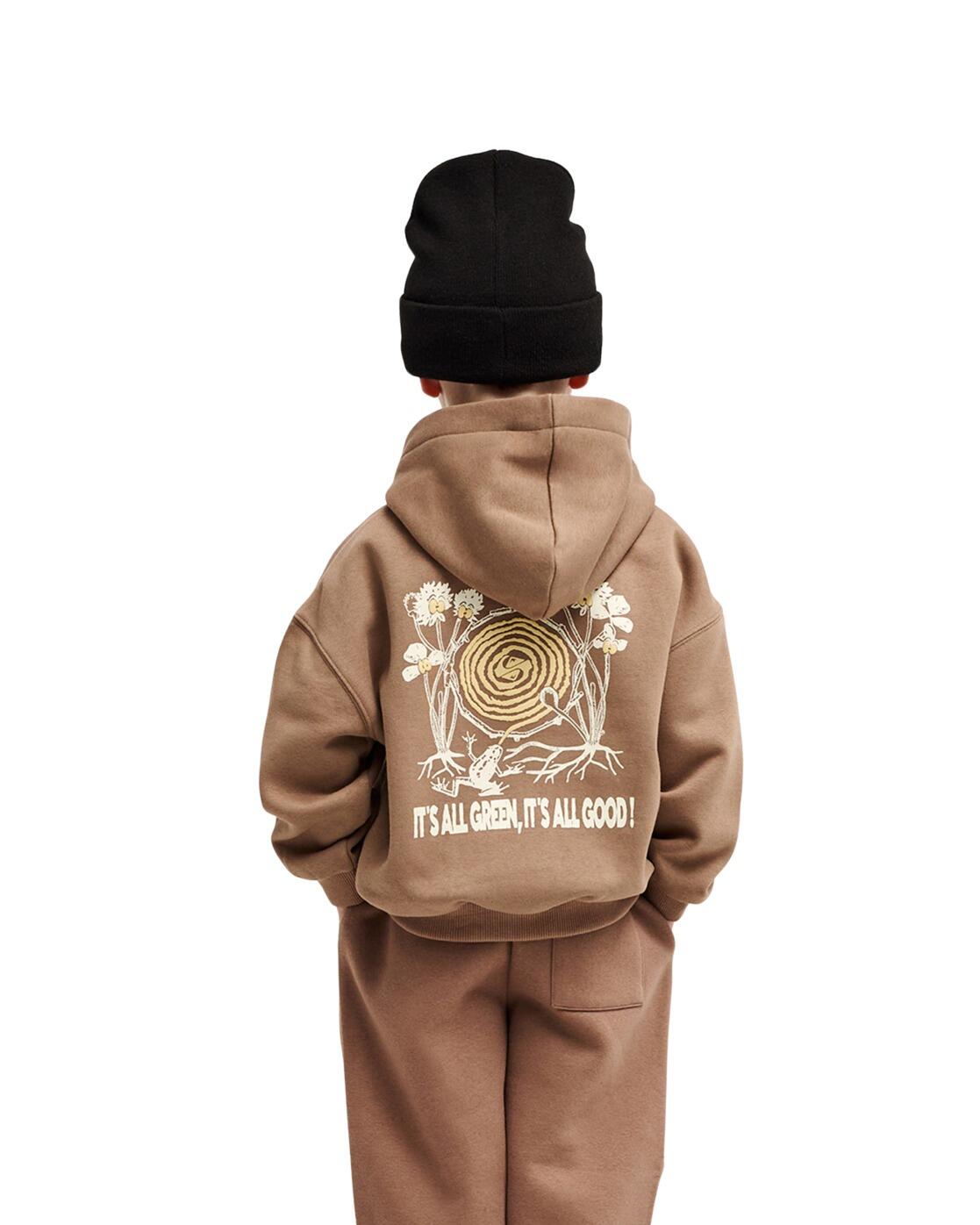 Hoodie TRICKS Braun Jongens 2-7 2/4