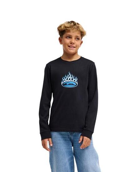 T-shirt manches longues FISHING Noir Garçon