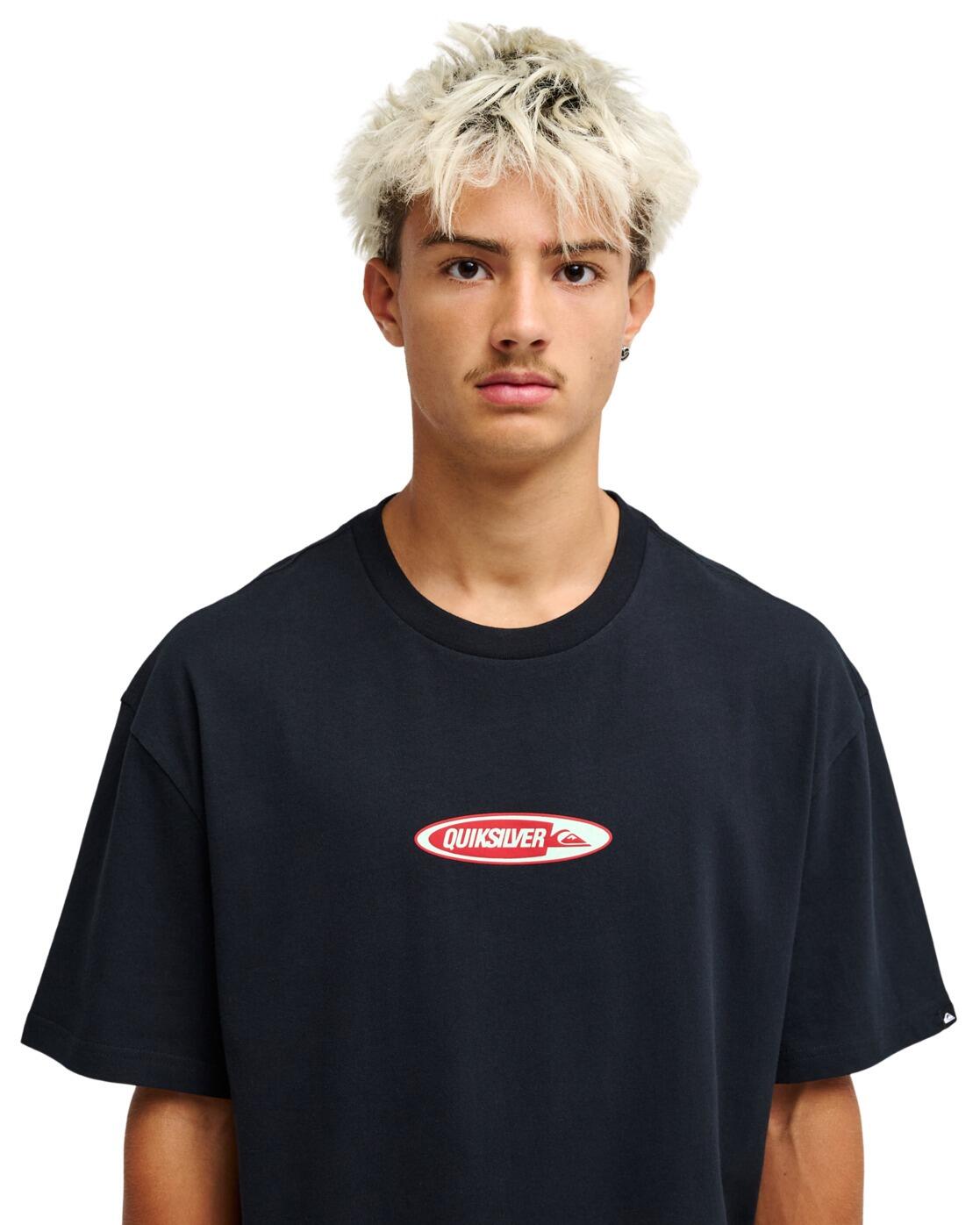 T-shirt met korte mouwen DISK Schwarz Heren 4/4