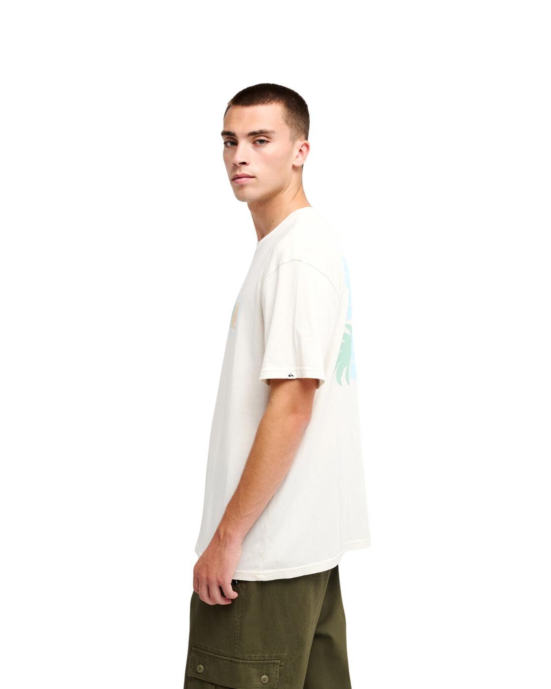 Camiseta de manga corta EVO VIBES Blanco Hombre 3/4