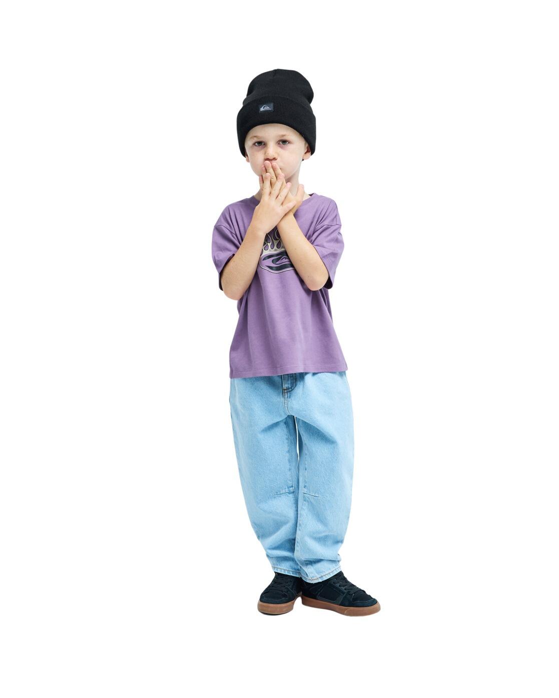 T-shirt met korte mouwen TRUCKS Lila Jongens 2-7 2/4