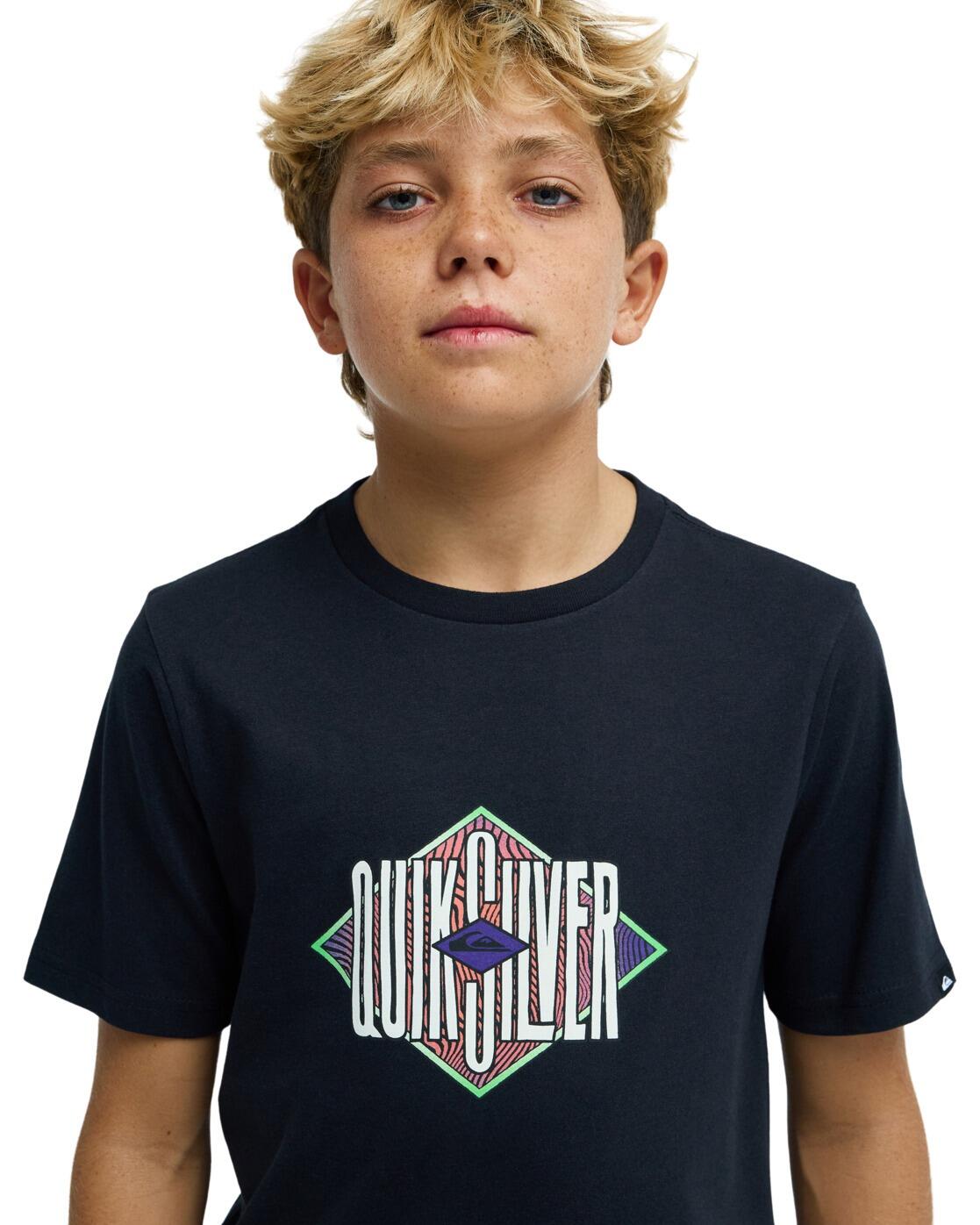 T-shirt met korte mouwen LOSANGE Schwarz Jongens 8-16 4/4