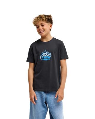 T-shirt met korte mouwen fishing lila jongens 8-16