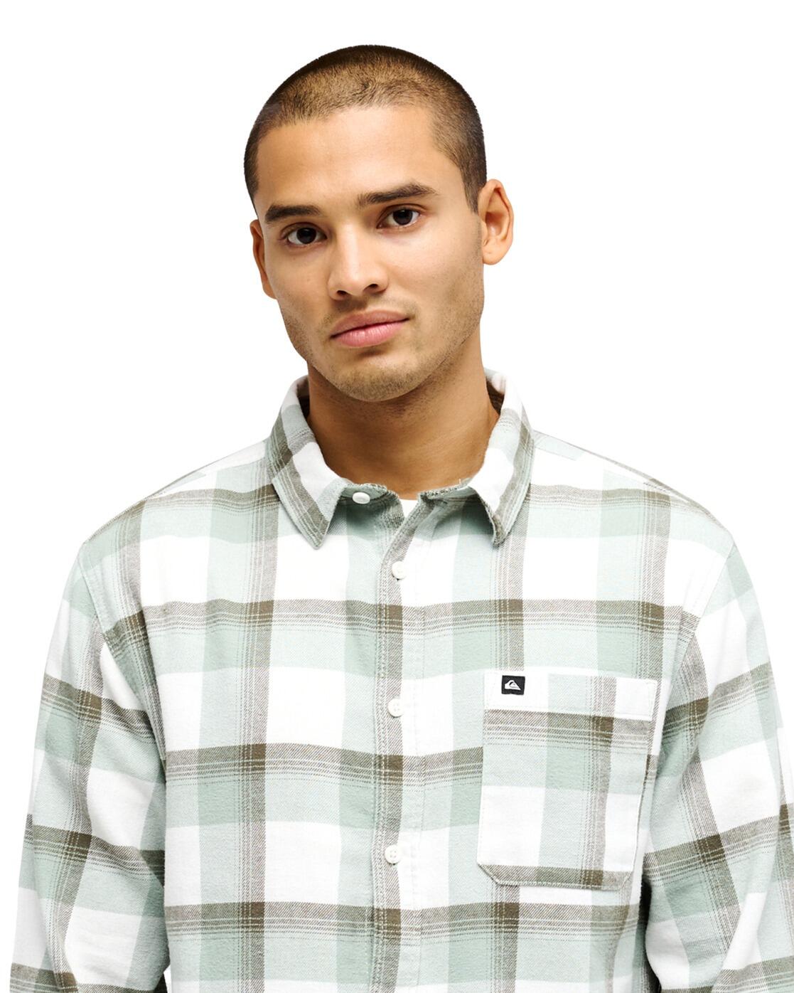 Overhemd met Lange Mouwen MOTHERFLY PLAID Grün Heren 4/4