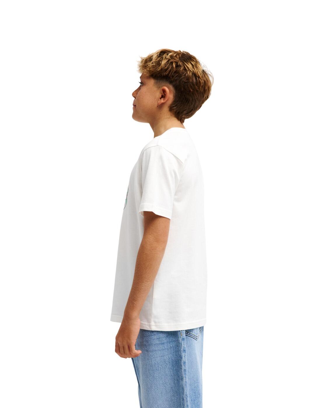 T-shirt met korte mouwen FISHING Weiss Jongens 8-16 3/4