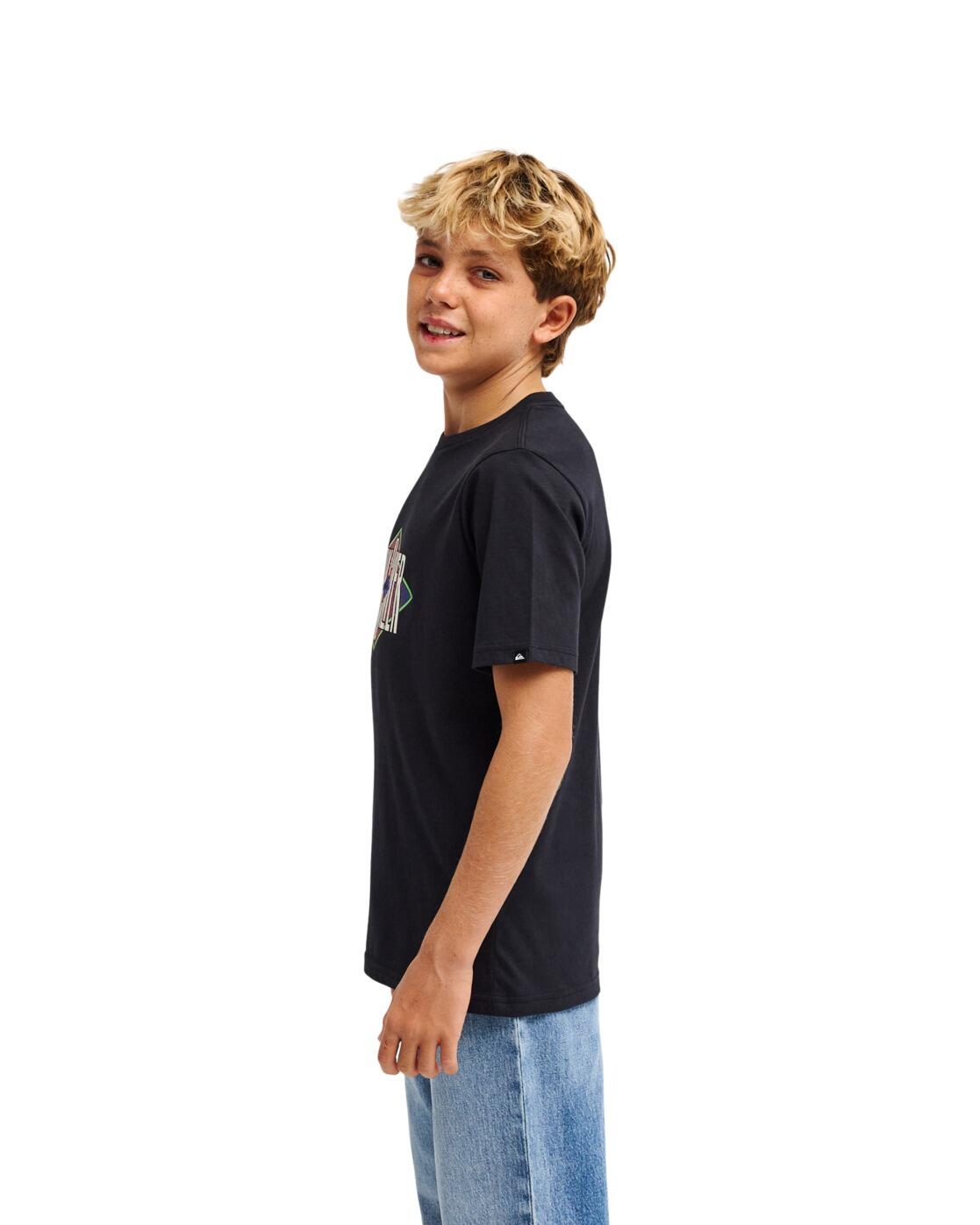 T-shirt met korte mouwen LOSANGE Schwarz Jongens 8-16 3/4
