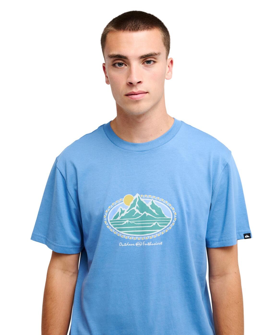 T-shirt met korte mouwen EV MOUNTAIN LOVERS Blau Heren 4/4