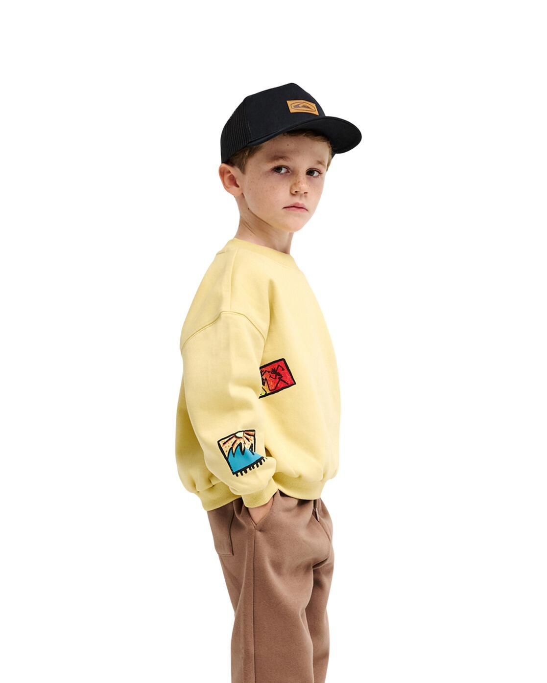 Sweater HIPPIE JUMP Gelb Jongens 2-7 3/4