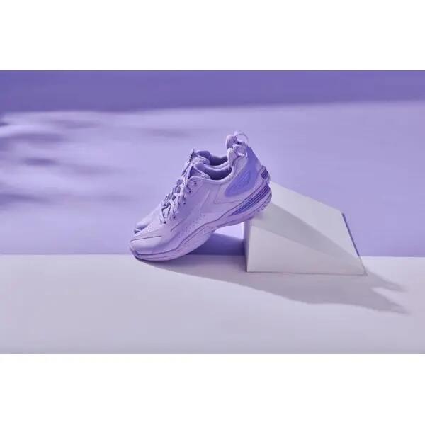Chaussures badminton femme - stabilité et amorti - p9200c violet 2/3
