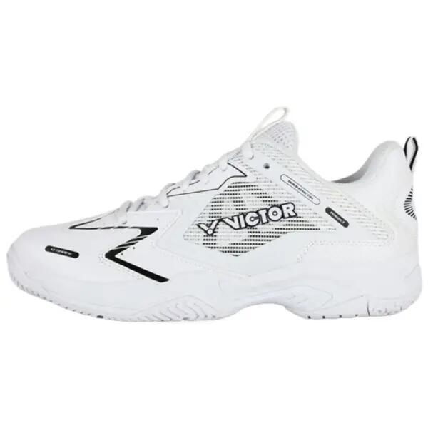 Chaussures - badminton - hommes - légères adhérentes - blanc 2/3