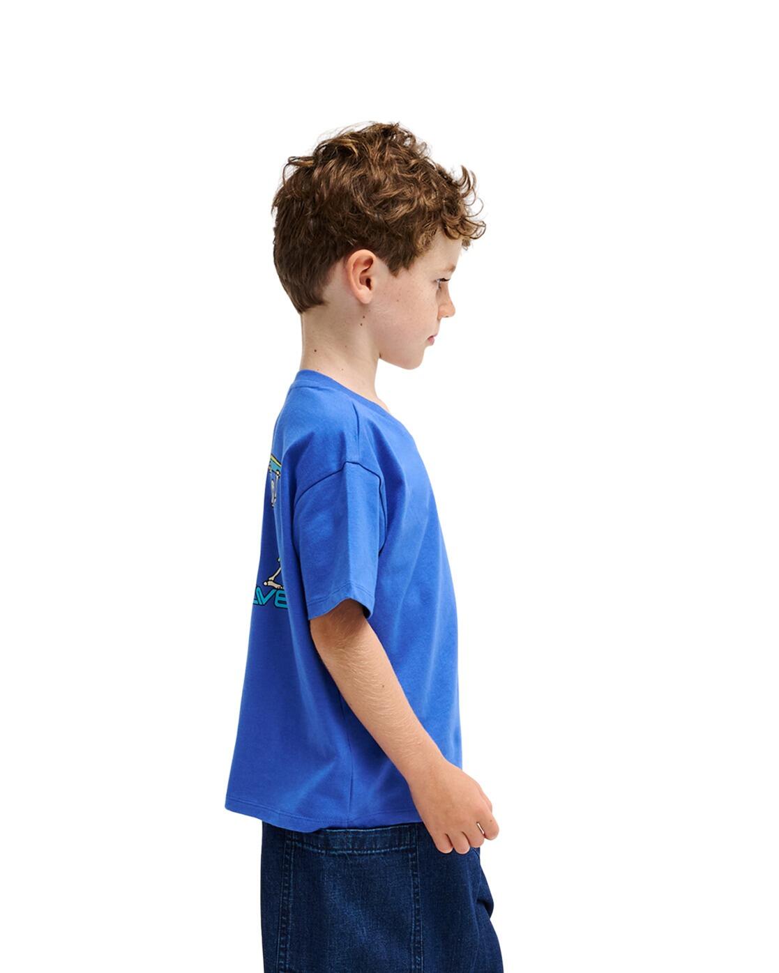 Camiseta de manga corta TRUCKS Azul Niño 3/4