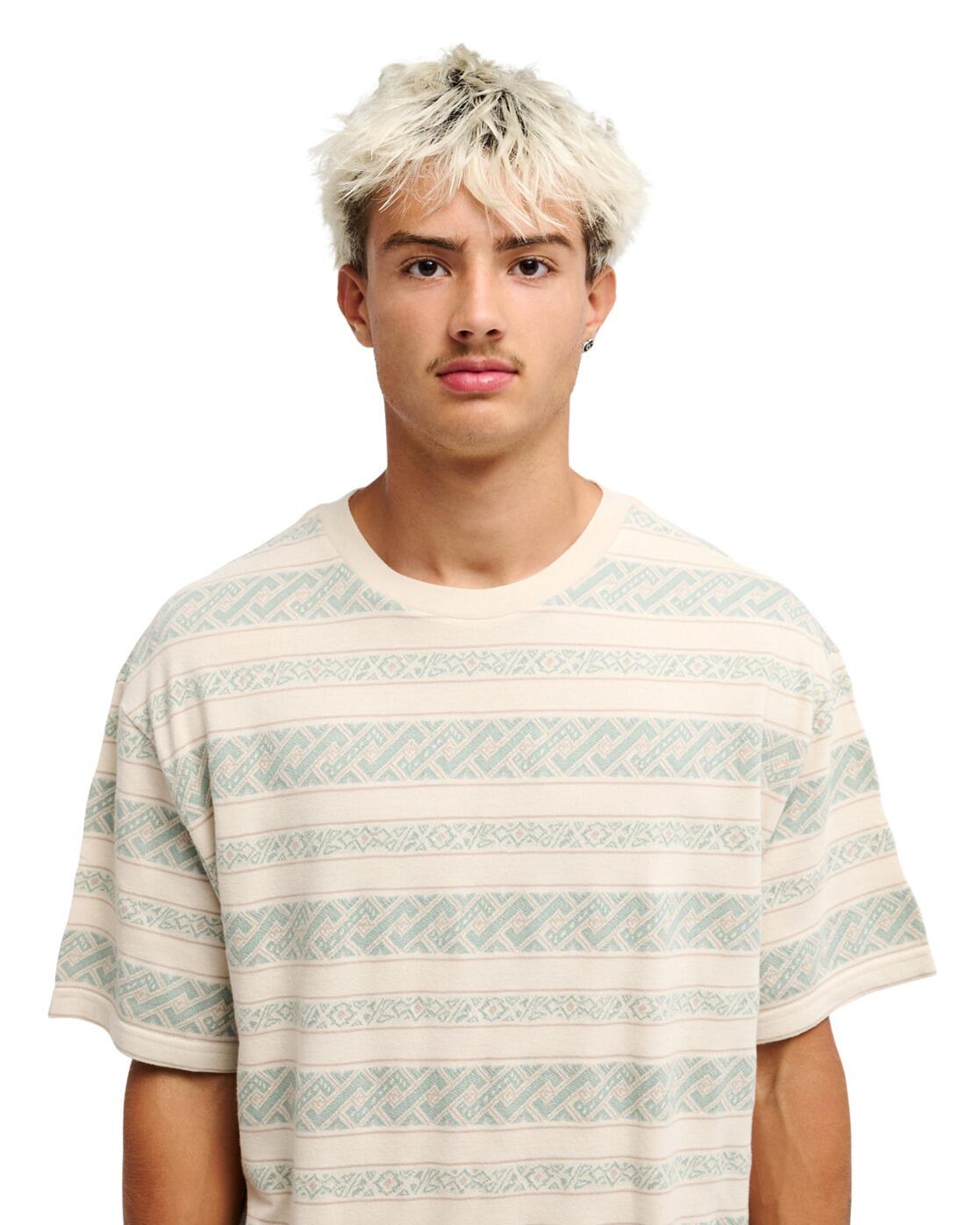 Camiseta de manga corta BIRDWOOD JACQUARD Beige Hombre 4/4