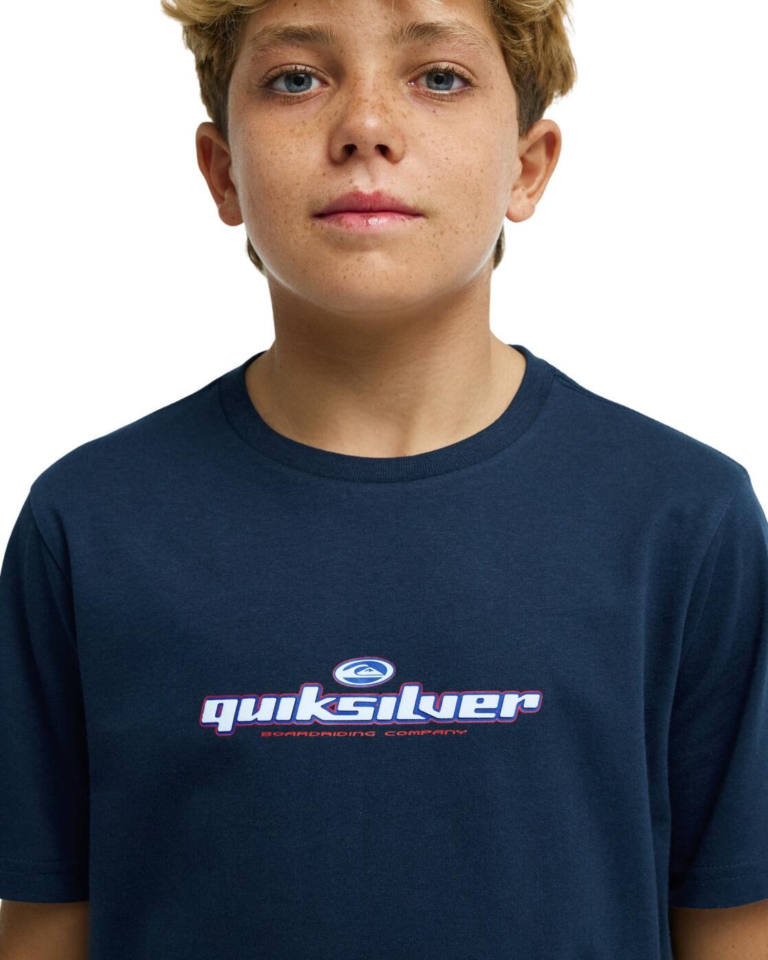 T-Shirt SLACKER Blau Junge 4/4