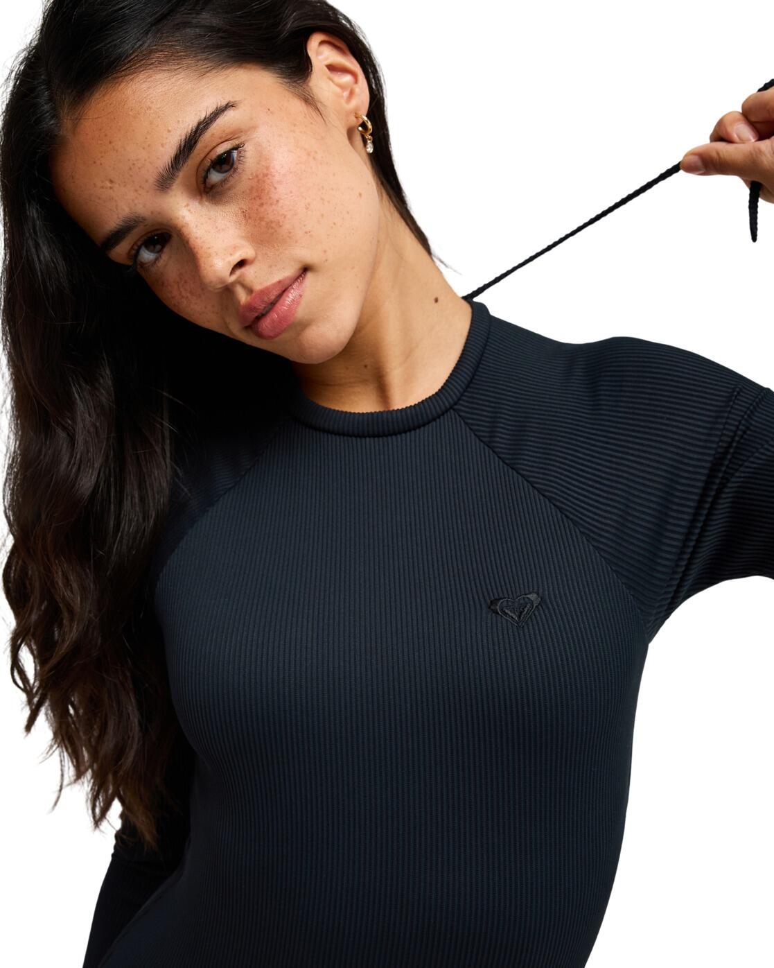 Maillot une pièce manches longues Noir Femme 4/4